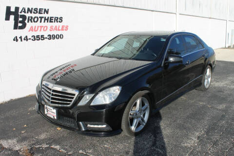 2013 Mercedes-Benz E-Class for sale at HANSEN BROTHERS AUTO SALES in Milwaukee WI