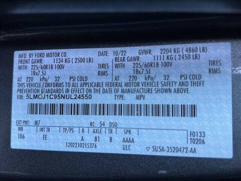 2022 Lincoln Corsair Standard