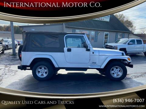 2005 Jeep Wrangler for sale at International Motor Co. in Saint Charles MO
