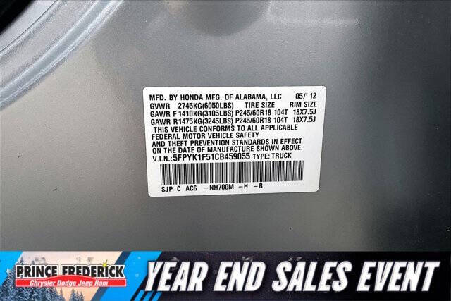 2012 Honda Ridgeline RTL