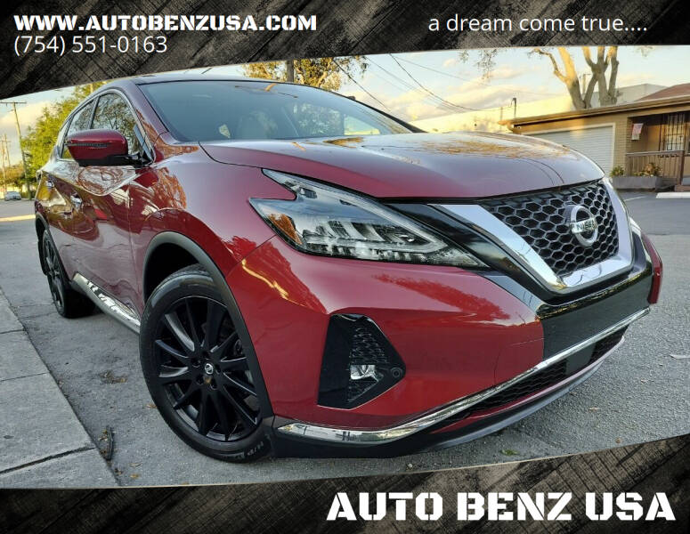 2022 Nissan Murano for sale at AUTO BENZ USA in Fort Lauderdale FL