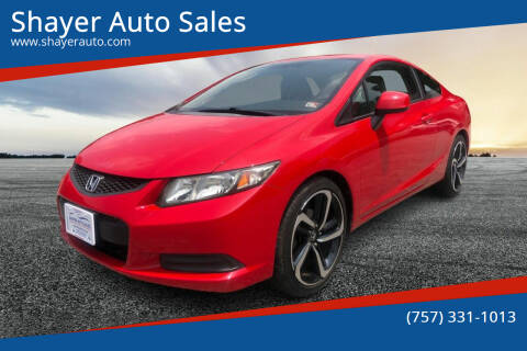 2013 Honda Civic for sale at Shayer Auto Sales in Cape Charles VA