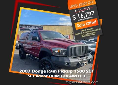 2007 Dodge Ram Pickup 1500 for sale at Virginia Auto Mall in Woodford VA