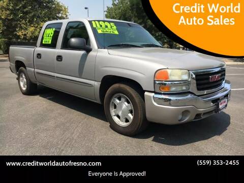 2006 GMC Sierra 1500 for sale at Credit World Auto Sales in Fresno CA