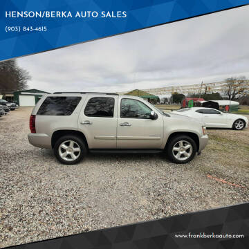2008 Chevrolet Tahoe for sale at HENSON/BERKA AUTO SALES in Gilmer TX
