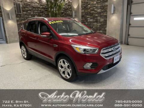 2019 Ford Escape for sale at Auto World Used Cars in Hays KS