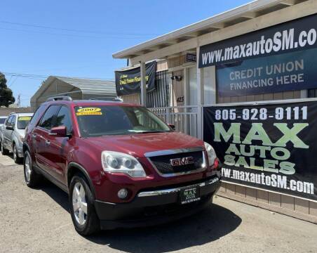 2007 GMC Acadia for sale at Max Auto Sales in Santa Maria CA