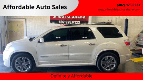 2012 GMC Acadia for sale at Affordable Auto Sales in Humphrey NE