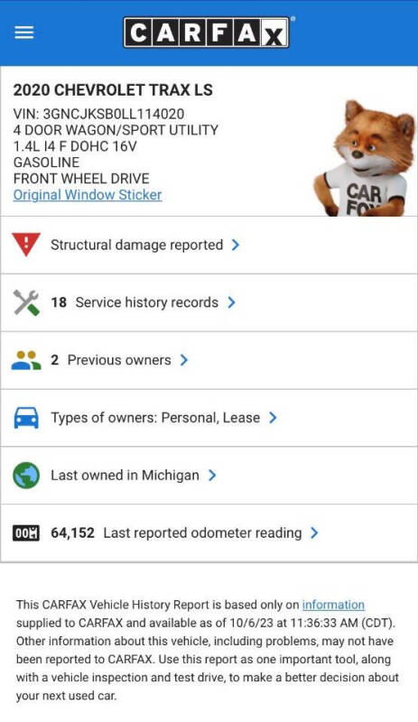 2020 Chevrolet Trax LS