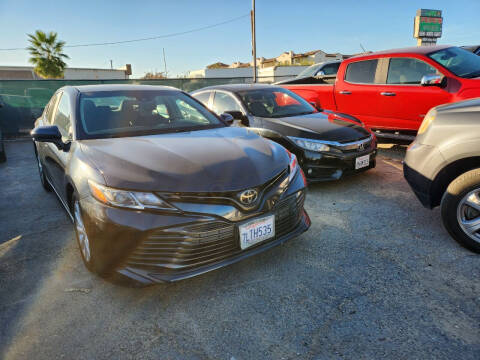 2018 Toyota Camry for sale at E and M Auto Sales in Bloomington CA