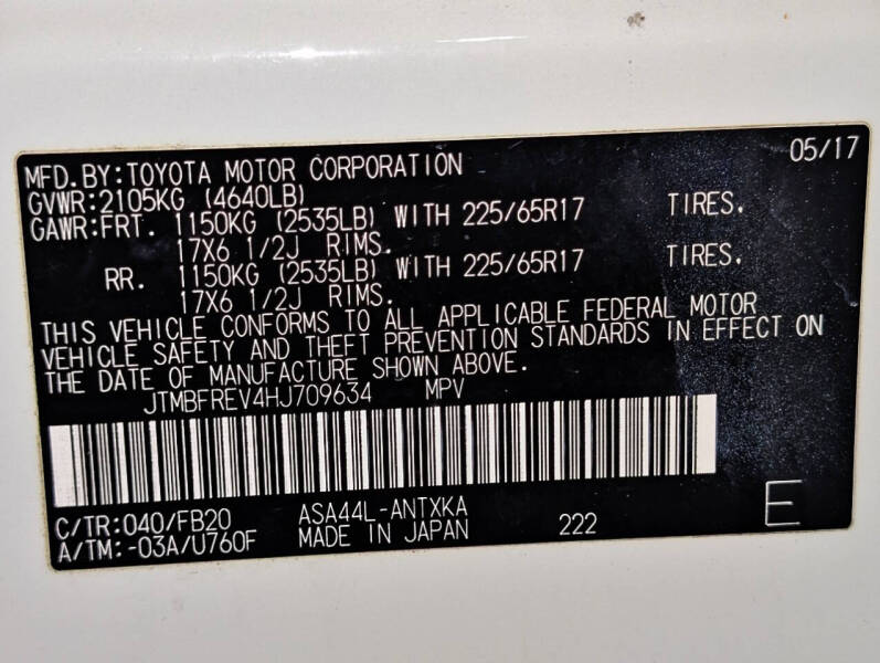 2017 Toyota RAV4 LE