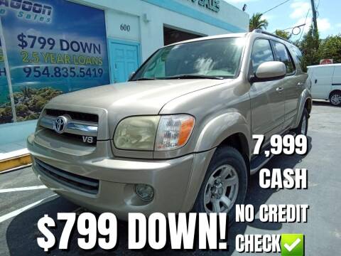 2005 Toyota Sequoia for sale at Blue Lagoon Auto Sales in Plantation FL