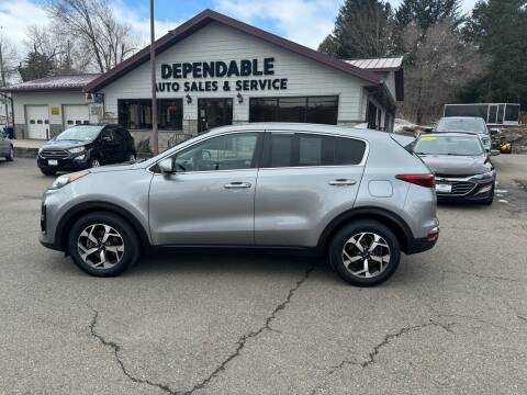 2021 Kia Sportage for sale at Dependable Auto Sales and Service in Binghamton NY