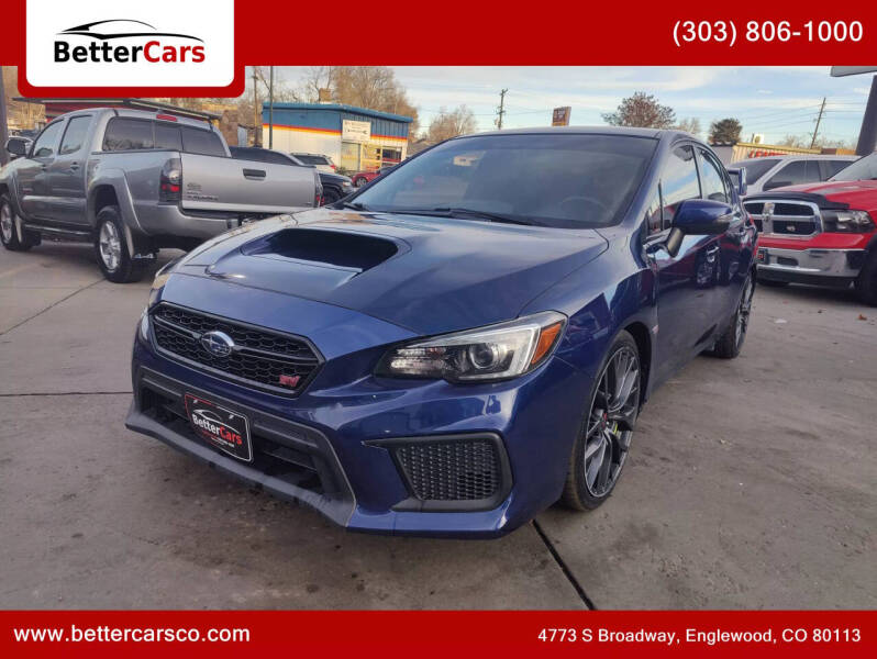 2018 Subaru WRX for sale at Better Cars in Englewood CO