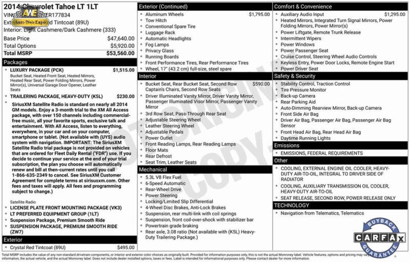 2014 Chevrolet Tahoe LT