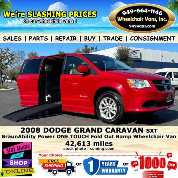 2008 Dodge Grand Caravan for sale at Wheelchair Vans Inc in Laguna Hills CA