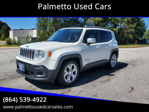 2016 Jeep Renegade for sale at Palmetto Used Cars in Piedmont SC