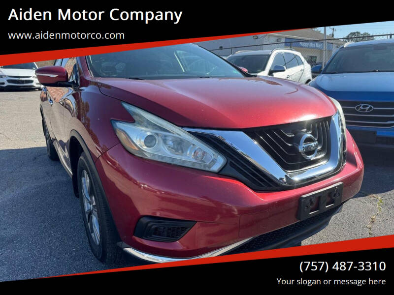 2015 Nissan Murano for sale at Aiden Motor Company in Portsmouth VA