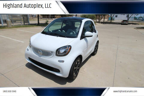 2016 Smart fortwo for sale at Highland Autoplex, LLC in Dallas TX