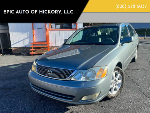 2002 Toyota Avalon for sale at Epic Auto of Hickory, LLC in Hickory NC