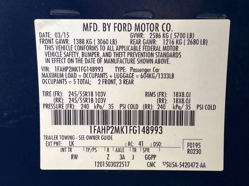 2015 Ford Taurus Police Interceptor