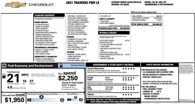 2021 Chevrolet Traverse LS