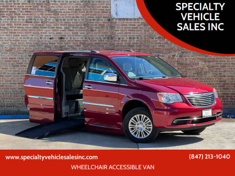 2013 Chrysler Town and Country for sale at SPECIALTY VEHICLE SALES INC in Skokie IL