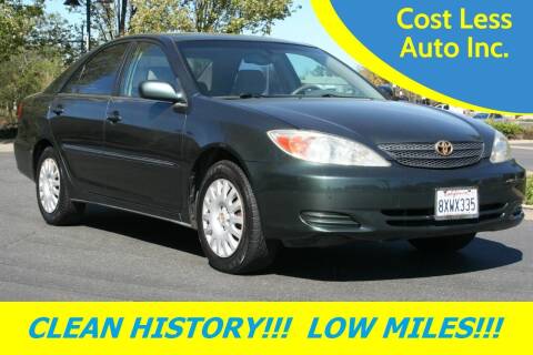 2002 Toyota Camry for sale at Cost Less Auto Inc. in Rocklin CA