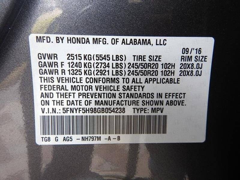 2016 Honda Pilot Touring