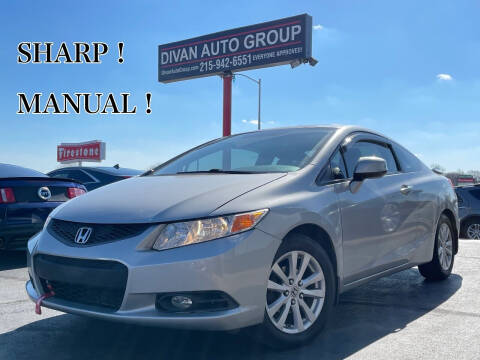 2012 Honda Civic for sale at Divan Auto Group in Feasterville Trevose PA