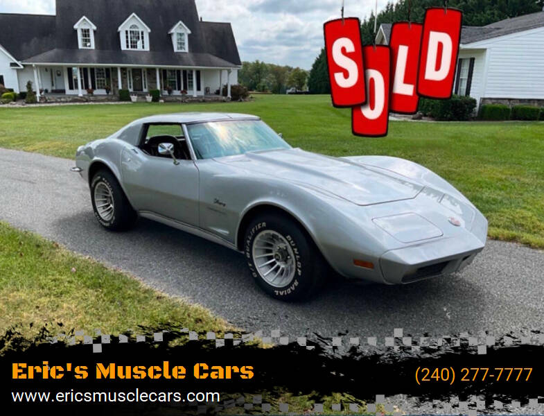 1973 Chevrolet Corvette for sale at Eric's Muscle Cars in Clarksburg MD