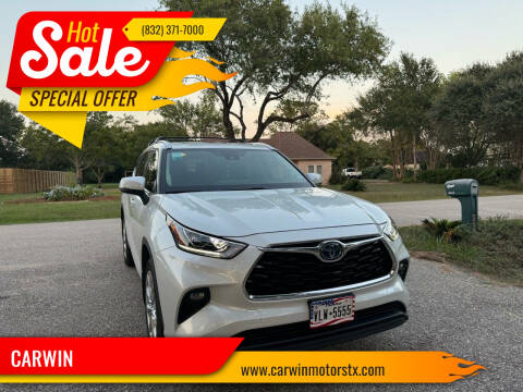 2023 Toyota Highlander Hybrid for sale at CARWIN in Katy TX