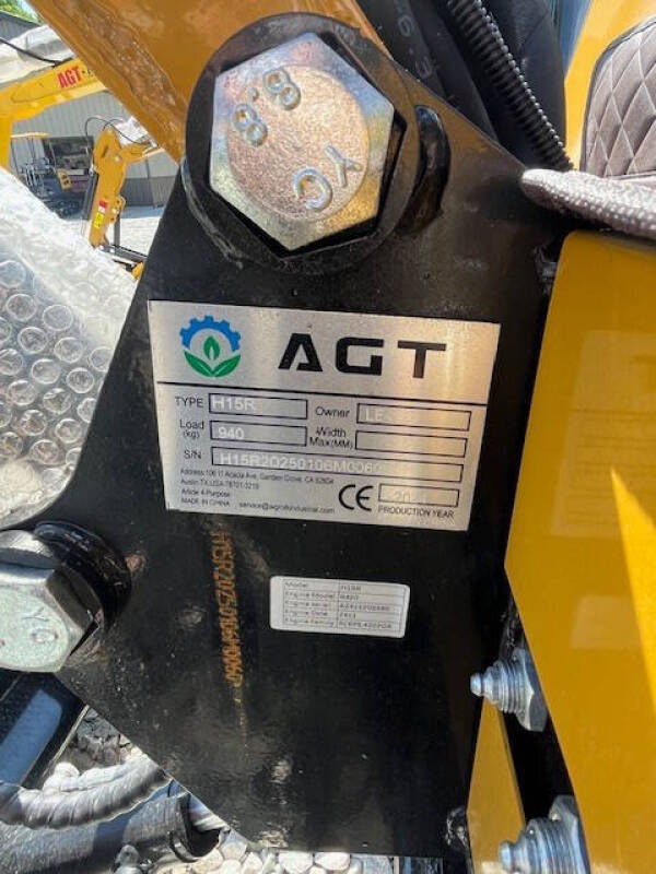 2024 AGT H15R Mini Excavator