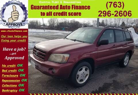 2005 Toyota Highlander for sale at Capital Fleet  & Remarketing  Auto Finance in Columbia Heights MN