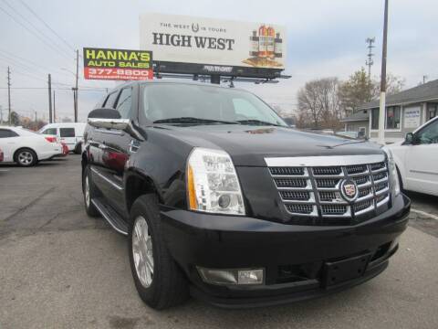 2010 Cadillac Escalade for sale at Hanna's Auto Sales in Indianapolis IN