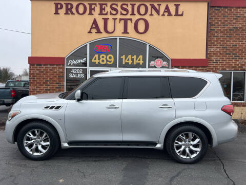 2014 Infiniti QX80 for sale at Professional Auto Sales & Service in Fort Wayne IN