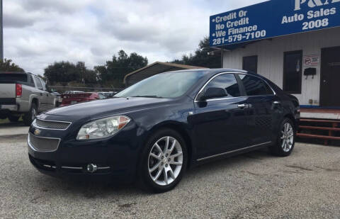 2008 Chevrolet Malibu for sale at P & A AUTO SALES in Houston TX