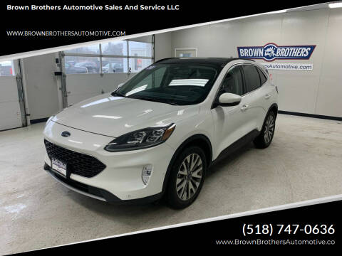 2020 Ford Escape for sale at Brown Brothers Automotive Sales And Service LLC in Hudson Falls NY