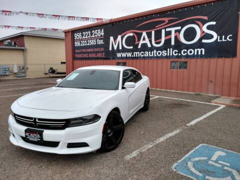 2015 Dodge Charger for sale at MC Autos LLC in Pharr TX