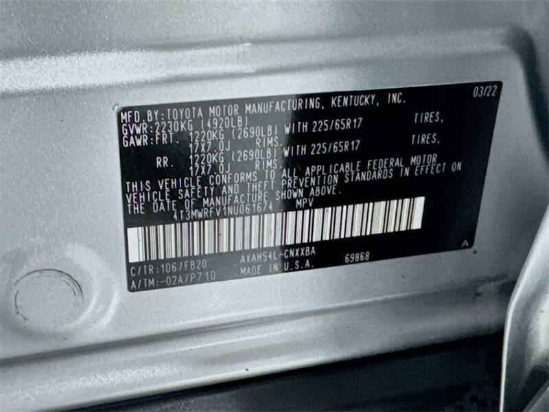 2022 Toyota RAV4 Hybrid LE