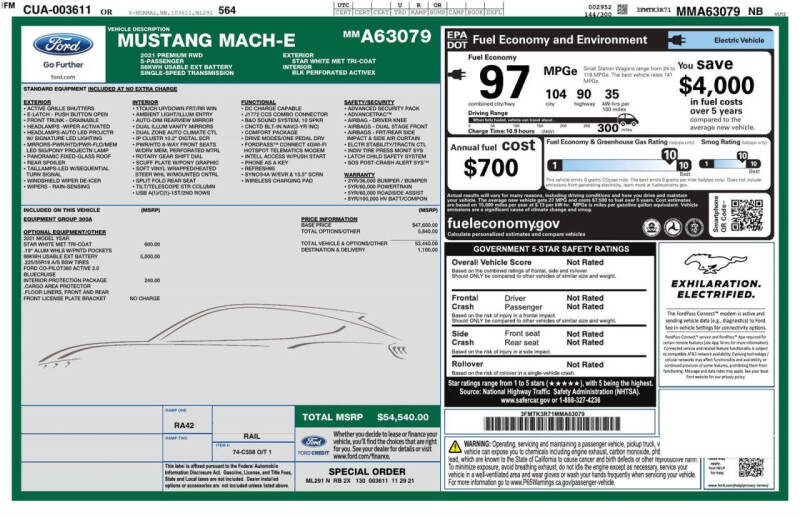 2021 Ford Mustang Mach-E Premium