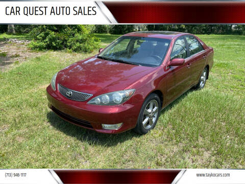 2005 Toyota Camry for sale at CAR QUEST AUTO SALES in Houston TX