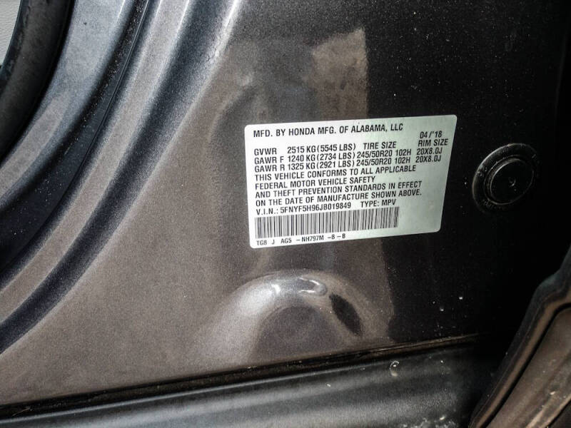 2018 Honda Pilot Touring