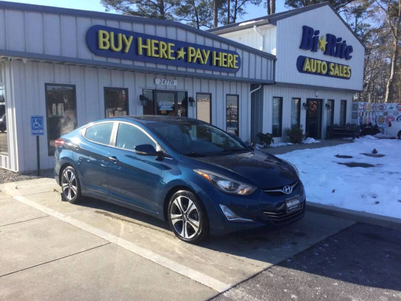 2015 Hyundai Elantra for sale at Bi Rite Auto Sales in Seaford DE