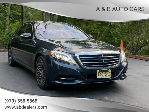 2015 Mercedes-Benz S-Class for sale at A & B Auto Cars in Newark NJ