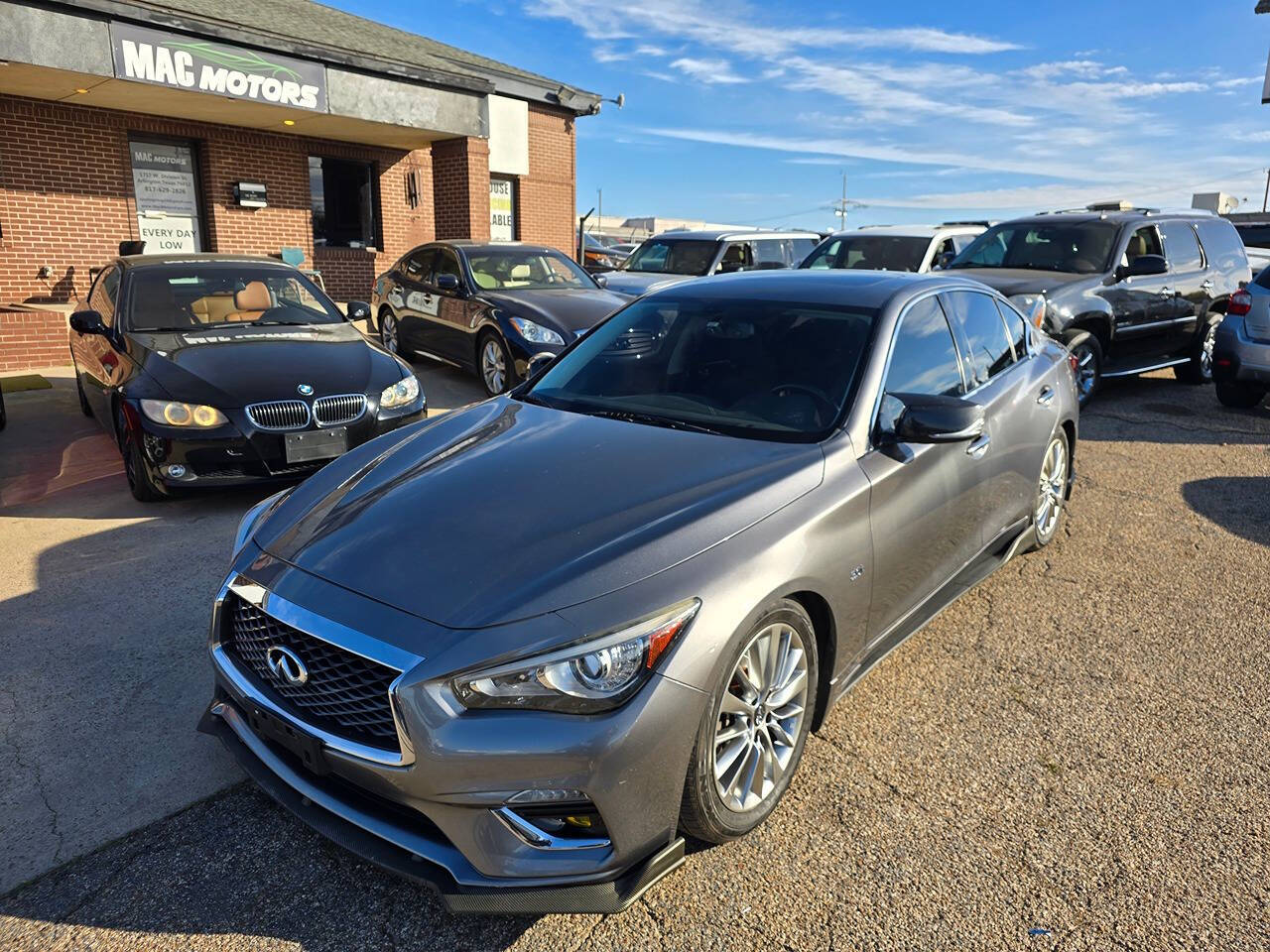 2018 INFINITI Q50 for sale at Mac Motors in Arlington, TX