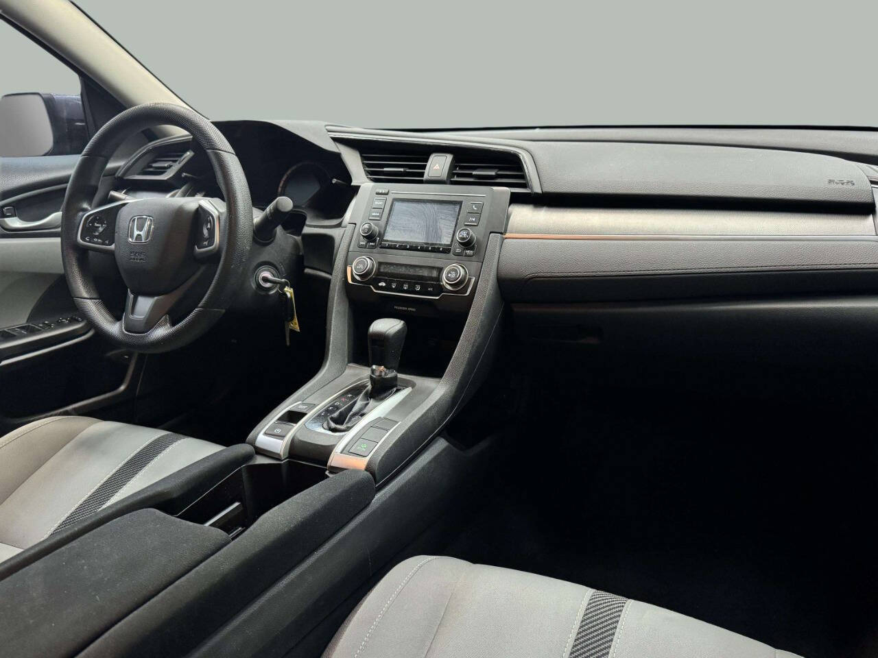 2017 Honda Civic LX 4dr Sedan CVT - Gray exterior view 7