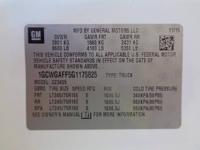 2016 Chevrolet Express 2500