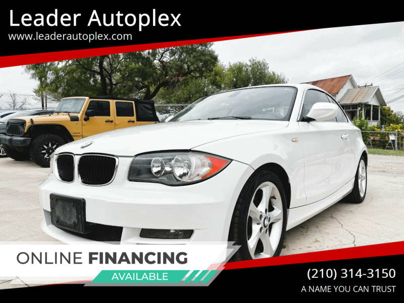 2011 BMW 1 Series for sale at Leader Autoplex in San Antonio TX