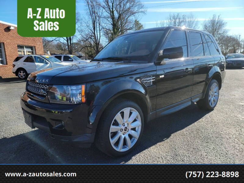 2013 Land Rover Range Rover Sport for sale at A-Z Auto Sales in Newport News VA